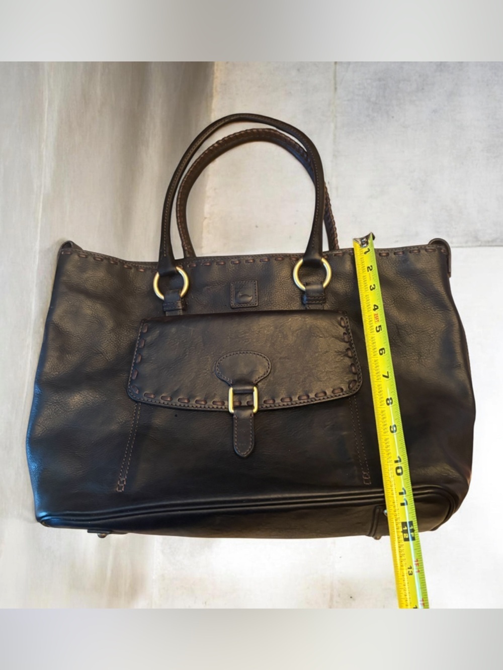 Dooney & Bourke Large Pocket Shopper Black - Picture 12 of 16